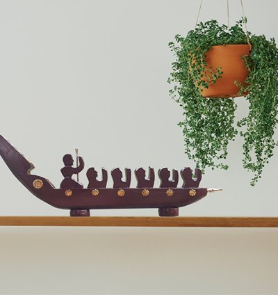 Miniature Wooden Model of Chundan vallam